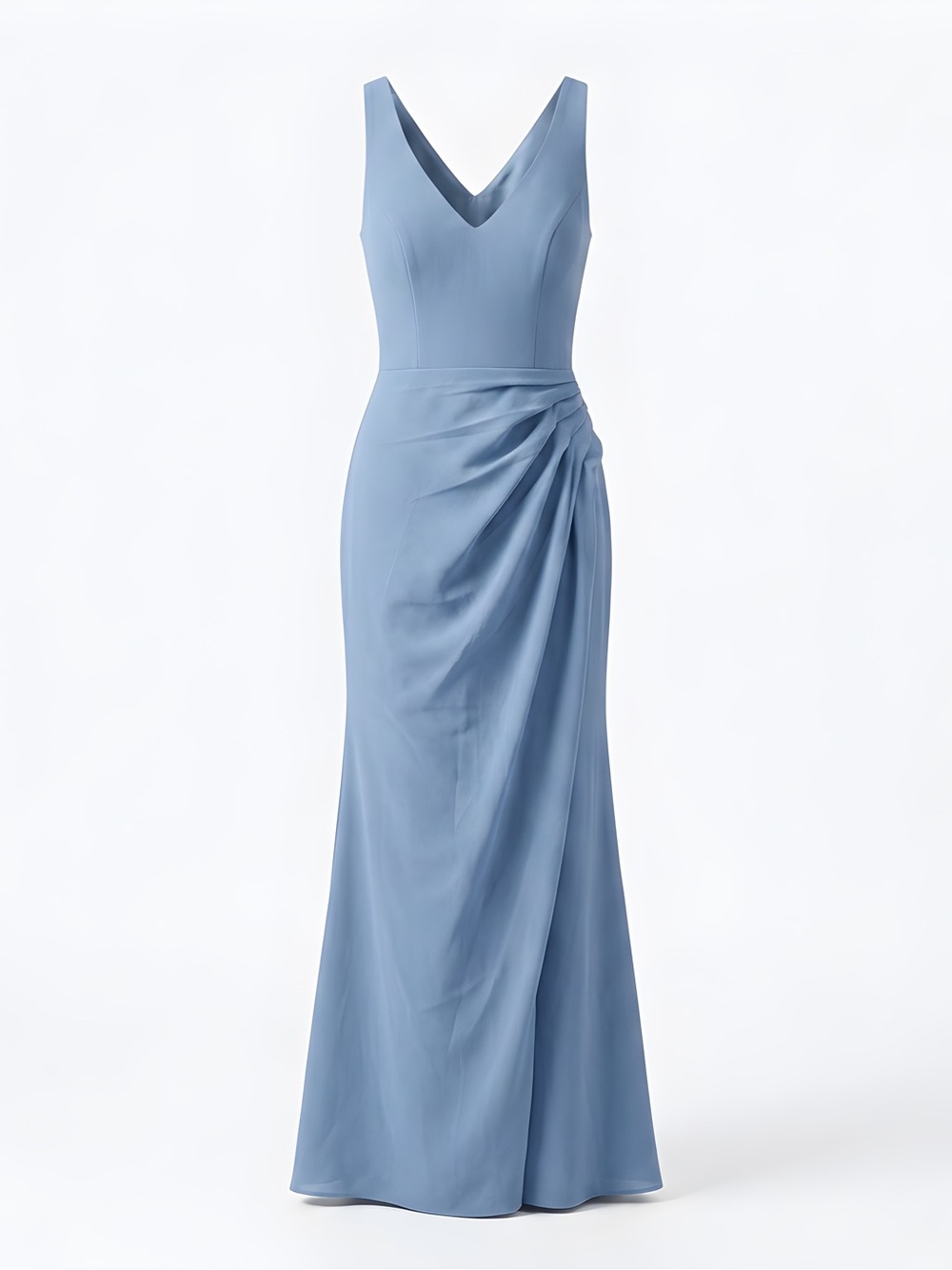 JJs House Slate Blue V-Neck Maxi Dress